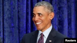 L'ex-président américain Barack Obama à Washington,12 février 2018. REUTERS