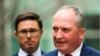 Pemimpin Nasional yang baru terpilih Barnaby Joyce berbicara kepada media selama konferensi pers di Gedung Parlemen di Canberra, Australia, Senin, 21 Juni 2021. (Foto: (Lukas Coch/AAP Image via AP)