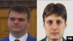 Dmitry Dokuchaev, (izq.) e Igor Sushchin son los nombres de los dos espías rusos identificados por el FBI.