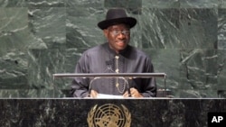President of Nigeria, Goodluck Jonathan, June 8, 2011