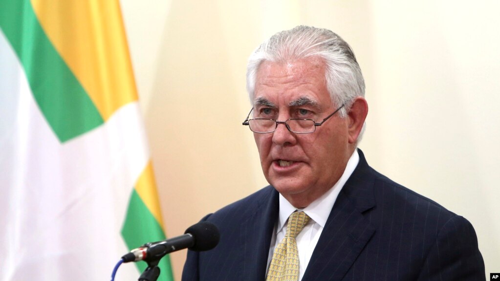 အေမရိကန္ႏုိင္ငံျခားေရး၀န္ႀကီး Rex Tillerson