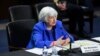 U.S. Treasury Secretary Janet Yellen testifies during a Senate Banking, Housing and Urban Affairs Committee hearing, on Capitol Hill, in Washington, Sept. 28, 2021. 