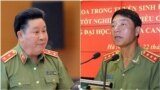 Hai tướng công an Bùi Văn Thành (trái) và Trần Việt Tân (phải) đối mặt với hình thức kỷ luật của Đảng Cộng sản.