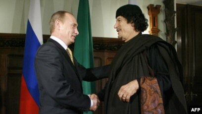 Путин И Каддафи Фото