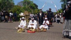 Upacara menjelang demonstrasi damai 3 Agustus 2020 di Bali (courtesy: Taksu Bali Dwipa).