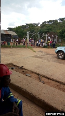 Women protesting at Arcturus Mine. (Courtesy Image)