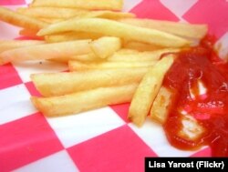 French fries are a staple in college dining halls.