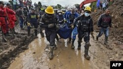 Glissement de terrain à Rosas dans le Cauca en Colombie, le 21 avril 2019. (AFP)