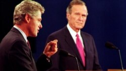 سابق امریکی صدر جارج بش سینئر اور بل کلنٹن کے درمیان 1992 میں صدارتی مباحثہ ہوا۔
