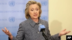 Hillary Clinton addresses the email controversy at a news conference In New York City March 10, 2015.