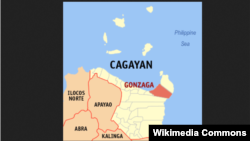 Peta wilayah Cagayan, Gonzaga, Filipina (Wikipedia).