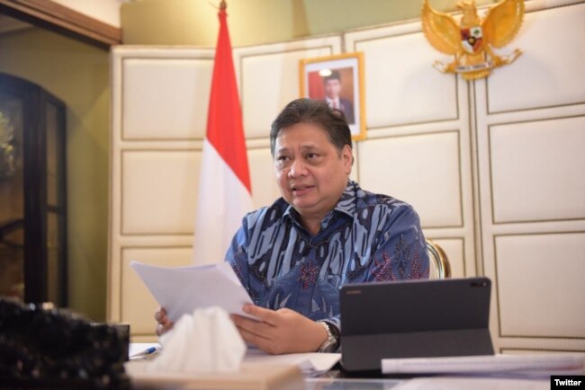 Menko Perekonomian Airlangga Hartarto. (Twitter/@airlangga_hrt)