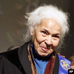 Egyptian novelist, essayist and physician Nawaal el-Saadawi. Her feminist works focus on the oppression of women and women's desire for self-expression