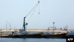 A partial view of the Kalantari port in city of Chabahar on May 12, 2015. 