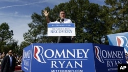 羅姆尼在維吉尼亞州進行競選活動