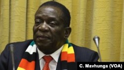 Emmerson Mnangagwa, Harare, Zimbabwe, le 2 novembre 2018.