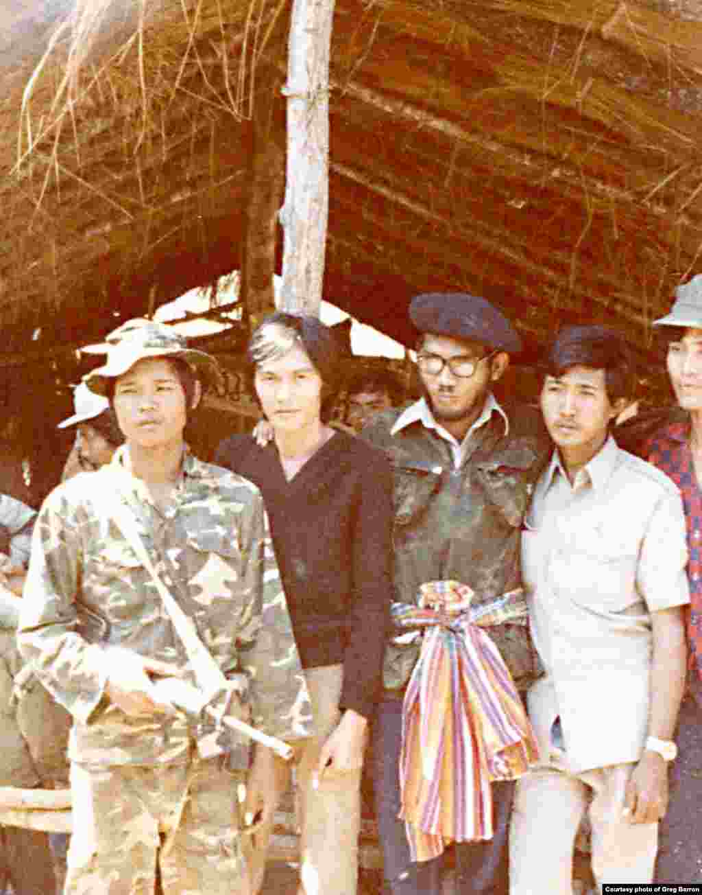 Khmer Serai insurgent leaders at Cambodian camp known as old camp in Cambodia, in November, 1979.