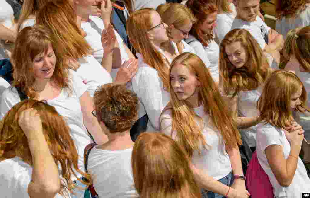گردهمایی مو قرمزها در هامبورگ آلمان