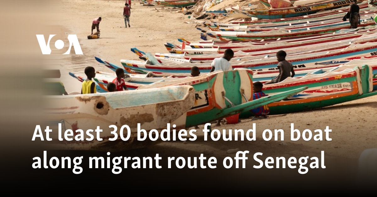 At least 30 bodies found on boat along migrant route off Senegal