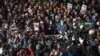 Journalists take photos during a symbolic funeral prayer for Saudi journalist Jamal Khashoggi, killed and dismembered in the Saudi consulate in Istanbul, at the courtyard of Fatih mosque in Istanbul, Nov. 16, 2018.