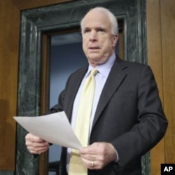 Sen. John McCain, R-Ariz., the ranking Republican on the Senate Armed Services Committee (file)