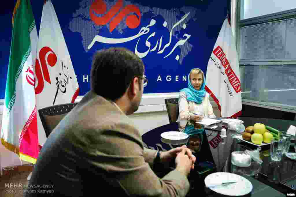 بازدید سفیر سوئد از خبرگزاری مهر عکس: مریم کامیاب