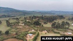 Minembwe, dans la province du Sud-Kivu, à l'est de la République démocratique du Congo, le 7 octobre 2020, par où passe la route qui monte d'Uvira et de Fizi. La route est impraticable (Photo AFP / ALEXIS HUGUET)