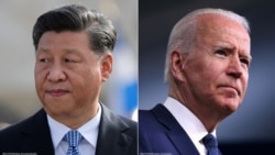 This combination of file pictures created on August 6, 2021 shows Chinese President Xi Jinping(L - Nov.11, 2019) and U.S. President Joe Biden (Jul. 6, 2021)