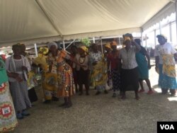 Some of the people attending Mugabe's funeral wake in Zvimba communal lands.