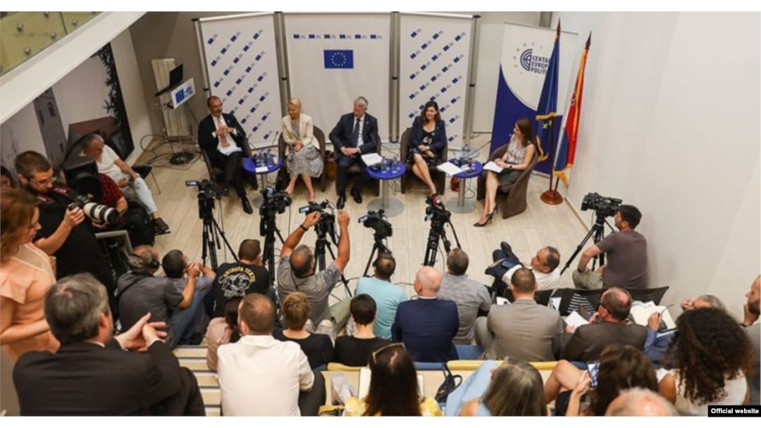 Konferencija "Od rumunskog do finskog predsedavanja Savetu EU", u EU info centru u Beogradu, 4. jula 2019.