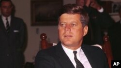 This undated photo shows U.S. President John F. Kennedy in Washington. 