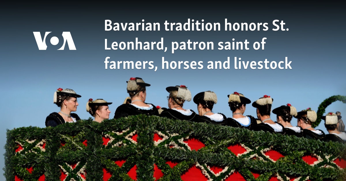 Bavarian tradition honors St. Leonhard, patron saint of farmers, horses and livestock