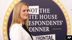 Samantha Bee arrives for "Full Frontal with Samantha Bee's Not the White House Correspondents' Dinner" at DAR Constitution Hall in Washington, April 29, 2017. 