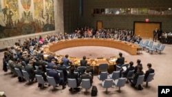 지난달 28일 미국 뉴욕의 유엔 본부에서 북한 핵 위협에 관한 안보리 고위급 회의가 열렸다. (자료사진)