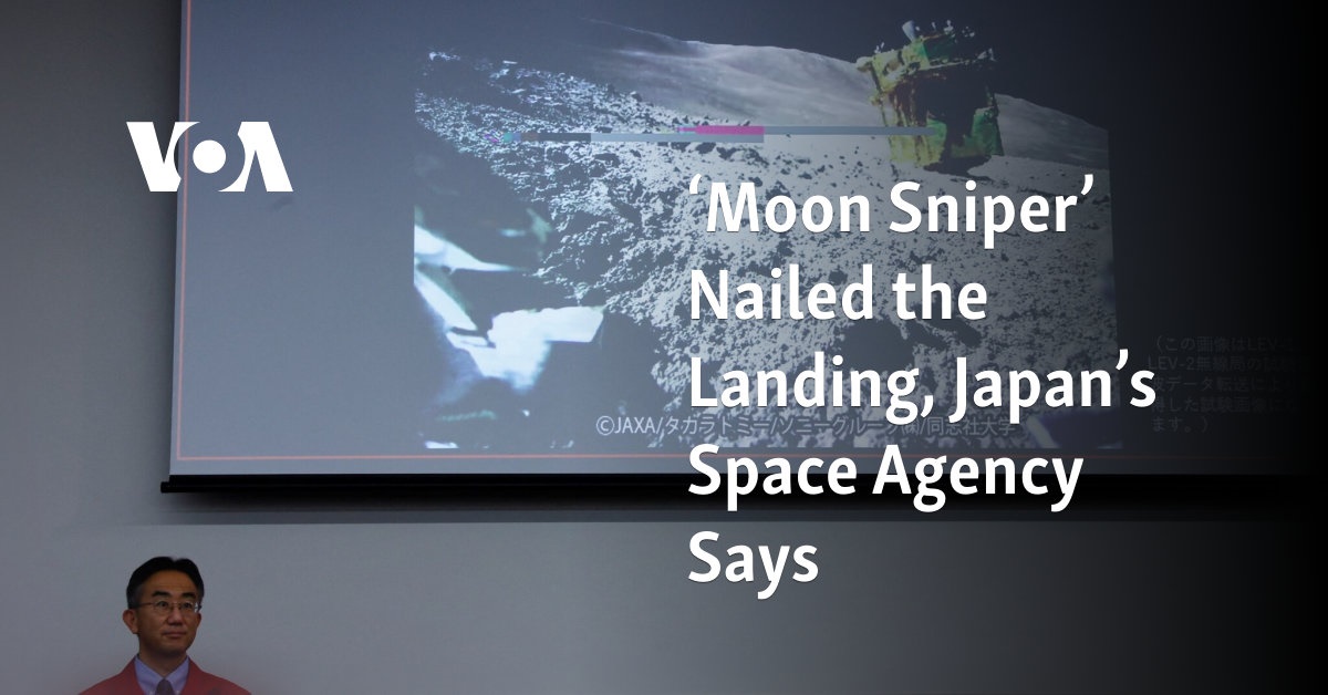 ‘Moon Sniper’ is erin geslaagd te landen, zegt Japan Space Agency