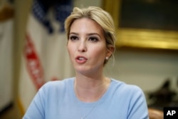 FILE - Ivanka Trump hosts a meeting with congressional leaders, May 17, 2017, in the Roosevelt Room of the White House in Washington.