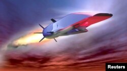 Bức họa mô tả máy bay siêu thanh X-51A Waverider của Không quân Hoa Kỳ