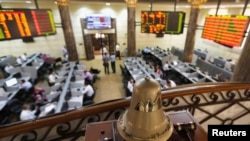 A general view of the Egyptian stock exchange in Cairo, August 18, 2013. 