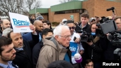 Bernie Sanders en campagne dans le Michigan, aux Etats-Unis, le 10 mars 2020. (Photo: REUTERS/Lucas Jackson)
