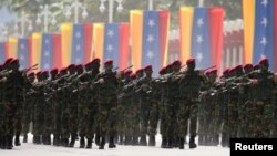 Défilé de l'armée vénézuélienne.
