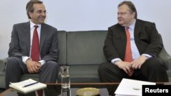 Lideri Nove demokratije i PASOK-a, Antonis Samaras i Evangelos Venizelos