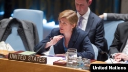 سامانتا پاور، نماینده آمریکا در سازمان ملل متحد پس از جلسه شورای امنیت با خبرنگاران صحبت کرد.