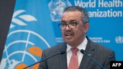 Dirjen WHO Tedros Adhanom Ghebreyesus berbicara di Jenewa, Swiss (foto: dok).