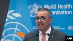 2021年11月29日，世界衛生組織總幹事譚德塞在日內瓦召開的世界衛生大會特別會議上發表講話。（世界衛生組織提供)
