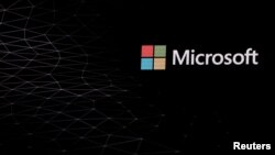 The Microsoft logo is pictured ahead of the Mobile World Congress in Barcelona, Spain, Feb. 24, 2019.