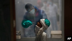 Testiranje na koronavirus u Nju Delhiju, Indiji ( Foto: AP/Manish Swarup)