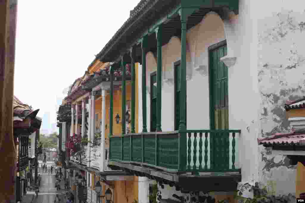 Pintorescos paisajes se pueden apreciar en la llamada ‘ciudad amurallada’ en Cartagena de Indias. 