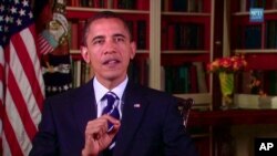 President Barack Obama delivers his weekly address 14 Aug 2010