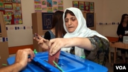 Kurdistan parliamentary elections, Saturday, September 21, 2013