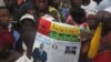 Manifestação a favor do PAIGC em Bissau. 17 de Agosto Guiné-Bissau 2015